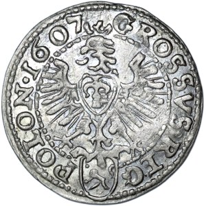 Zikmund III Vasa, penny 1607, Krakov