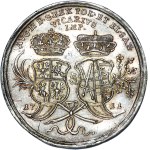August II, medal weighing half a thaler, 1711