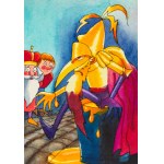 Jerzy Flisak (1930 Warsaw - 2008 there), A set of illustrations to the fairy tale The Mirror from the Land of Light