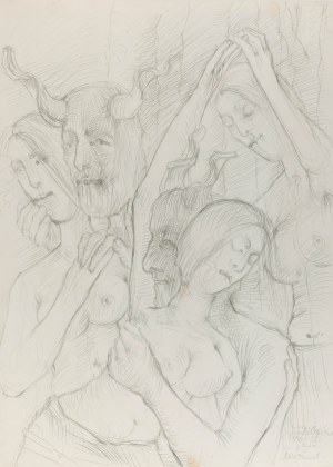 Kiejstut Bereźnicki (ur. 1935 Poznań), Scena mitologiczna, 1996