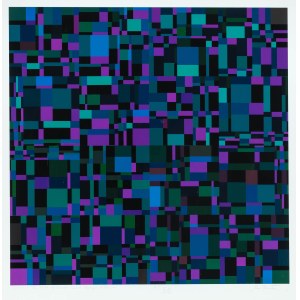 Jan Pamuła (1944 - 2022), Il campo dei cambiamenti cromatici discreti 1a, 2018