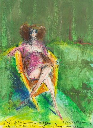 Alicja Wahl (1932-2020), W fotelu, 1992