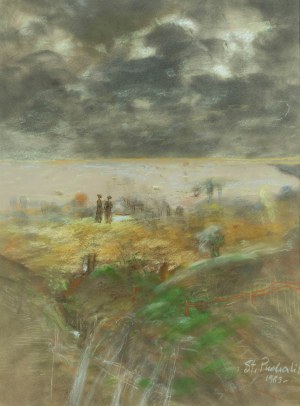 Stanisław Puchalik (ur. 1939), Pejzaż burzowy, 1983