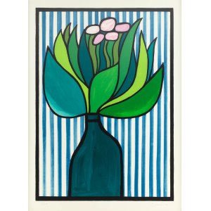 Jan Lenica (1928 Poznań - 2001 Berlin), Fleurs dans un vase