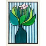 Jan Lenica (1928 Poznań - 2001 Berlin), Kwiaty w wazonie