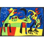 Joan Miró (1893 Barcelona - 1983 Palma de Mallorca), Pies szczekający na księżyc, 1952