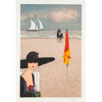 Ramon Dilley (1932 -2013), Elegantka w Deauville, 1984