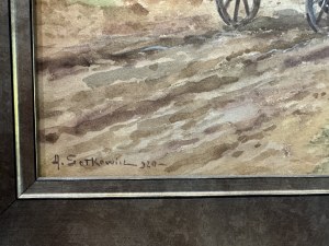 Adam Setkowicz (1876-1945), Powrót do domu, 1920
