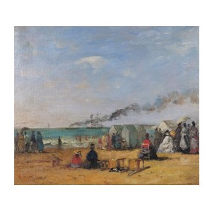 EUGÈNE BOUDIN, HONFLEUR 1824-1898 DEAUVILLE, ANHÄNGER VON