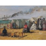 EUGÈNE BOUDIN, HONFLEUR 1824-1898 DEAUVILLE, ANHÄNGER VON