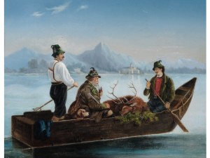 AUGUST GERASCH, RED DEER 1822 - 1908 VIENNA