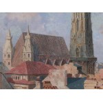 PAINTER AROUND 1900/20, VIEW OF ST. STEPHEN'S CATHEDRAL