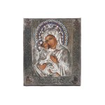 ICON RUSSIA, OKLAD IN SILVER-PLATED METAL