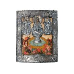 ICON WITH SILVER OKLAD, RUSSIA