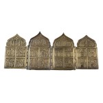 FOUR-PART TRAVEL ICON, 18TH/19TH CENTURY