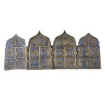 FOUR-PART TRAVEL ICON, 18TH/19TH CENTURY