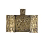 THREE-PART TRAVEL ICON, 18TH/19TH CENTURY
