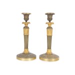 PAIR OF CANDLESTICKS, FRANCE