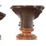 PAIR OF BRONZE BUSTS, AROUND 1900