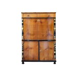 WRITING SECRETARY WITH CARYATIDS, BIEDERMEIER