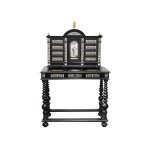 TOP PIECE, BLACK WITH INLAYS