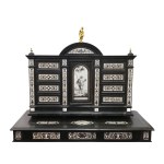 TOP PIECE, BLACK WITH INLAYS