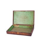 LIDDED BOX, GERMAN-ORIENTAL HUNTING SCENE