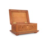 COFFERED CEILING WITH PUTTI IN RELIEF, WOOD