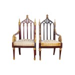 PAIR OF ARMCHAIRS, ENGLAND