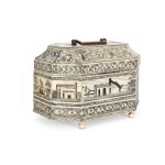 TEA CADDY, ANGLO-INDIAN