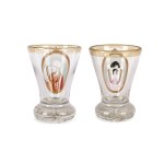 PAIR OF RANFT CUPS, BOHEMIA, CIRCA 1830/40