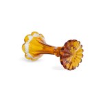 BIEDERMEIER GLASS, IN THE SHAPE OF A CORNUCOPIA