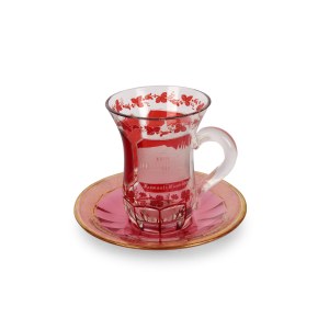 CUP WITH SAUCER, BOHEMIA