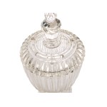 PAIR OF LIDDED GOBLETS AS TABLE CENTERPIECE, BOHEMIA