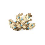 BROOCH, 14 KT YELLOW GOLD
