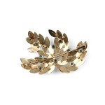 BROOCH, 14 KT YELLOW GOLD