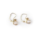 PAIR OF EARRINGS, 14 KT YELLOW GOLD