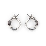 PAIR OF EARRINGS, 18 KT WHITE GOLD