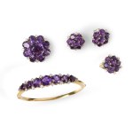 JEWELRY SET, 18 KT YELLOW AND WHITE GOLD