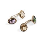 PAIR OF CUFFLINKS, 14 KT GOLD