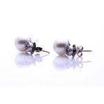 Orecchini di perle e diamanti di Schoeffel