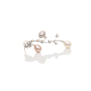 Diamant-Perl-Ohrhänger