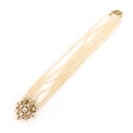 Historic diamond necklace with pearls
