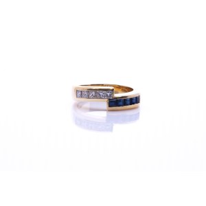 Sapphire and Diamond Ring