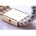 Pearl diamond wristwatch