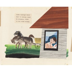 Zbigniew Rychlicki (1922 Orzechówka - 1989 Bratislava), In the countryside, book illustration