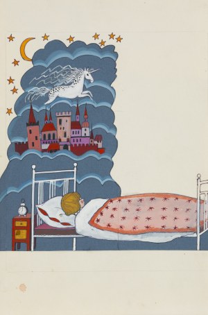 Zdzisław Witwicki (1921 - 2019), Kraina snów, ilustracja do czasopisma 