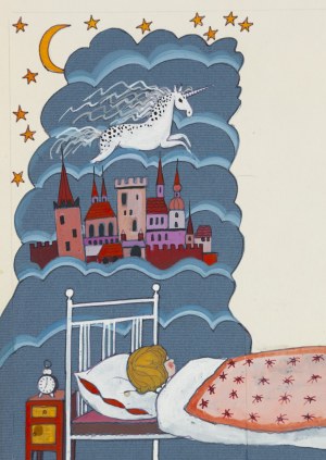 Zdzisław Witwicki (1921 - 2019), Kraina snów, ilustracja do czasopisma 