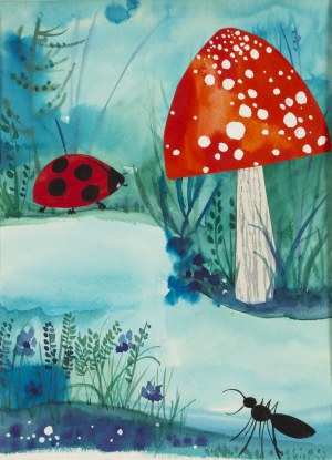 Zdzisław Witwicki (1921 - 2019), Muchomor, ilustracja książkowa