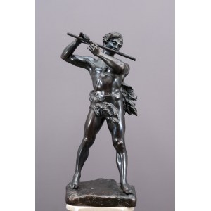 Henri Fugere (1872-1944), L'age d'or, Hra na flautu, okolo roku 1900.